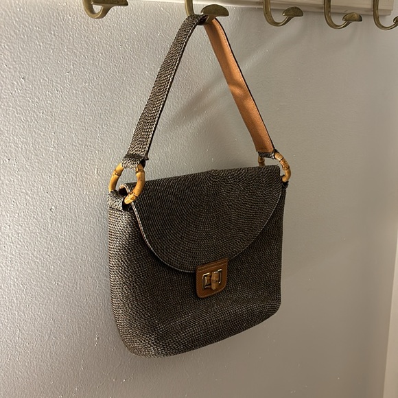Eric Javits Shoulder Bag with Bamboo Details - Picture 3 of 6